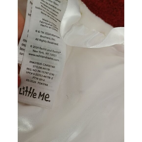 Little Me Pink Bunny Security Blanket With Floral Design & Satin Trim For Babies - Picture 5 of 7